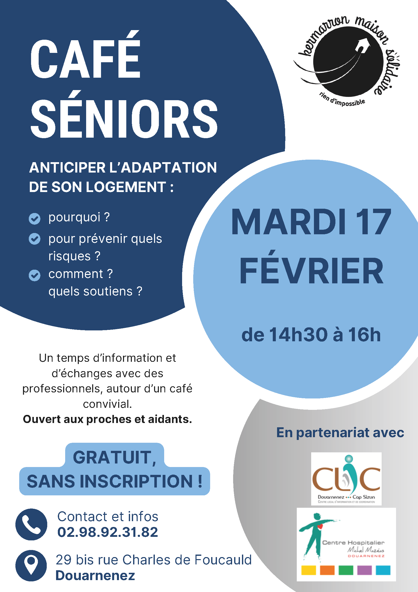affiche cafe senior