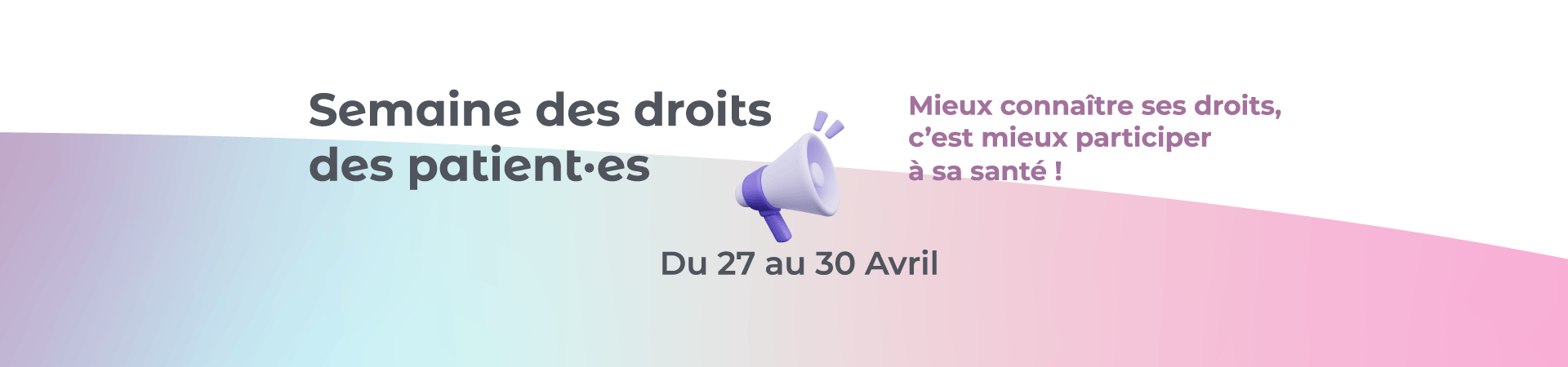 Semaine des droits des patient·es